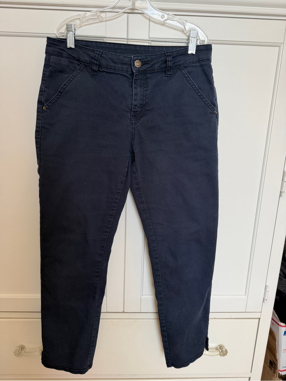 Prana Women's Navy Cropped Ankle Jeans